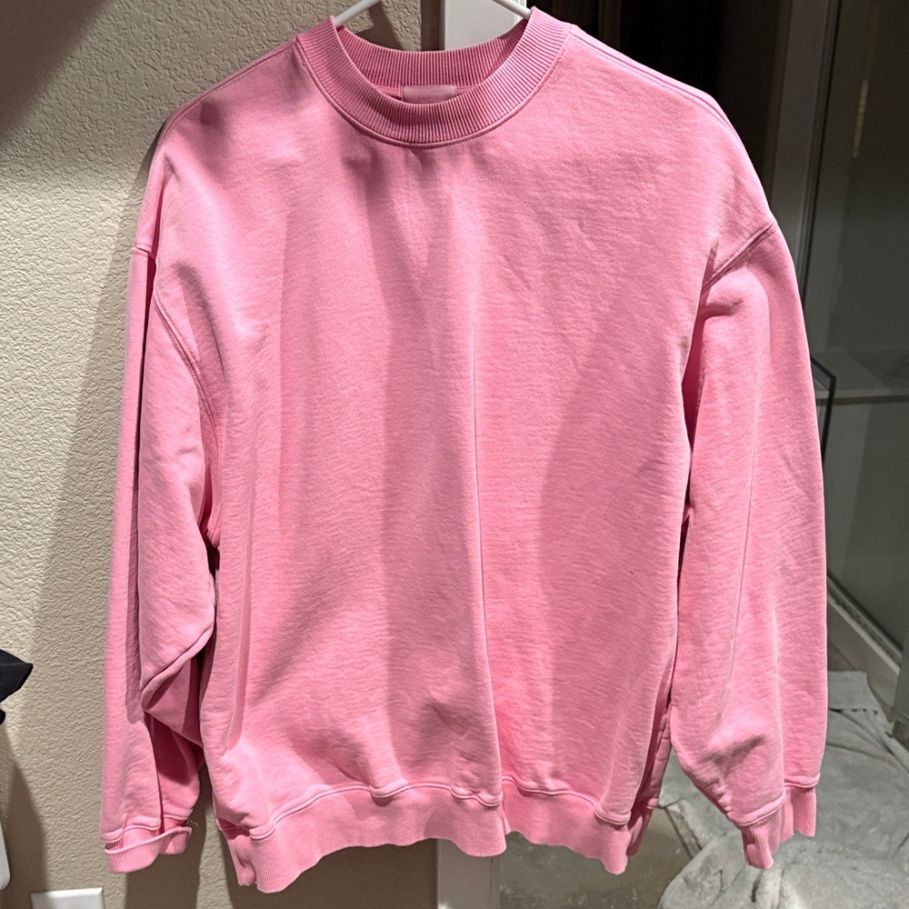 SKIMS Pink Crewneck Sweater